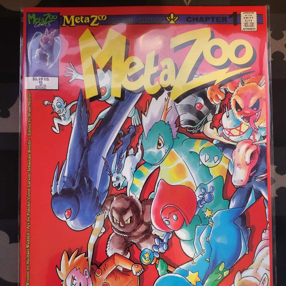 MetaZoo Cryptid Nation Chapter 1 Comic 2nd Print Out of #5000 BRAND NEW & SEALED